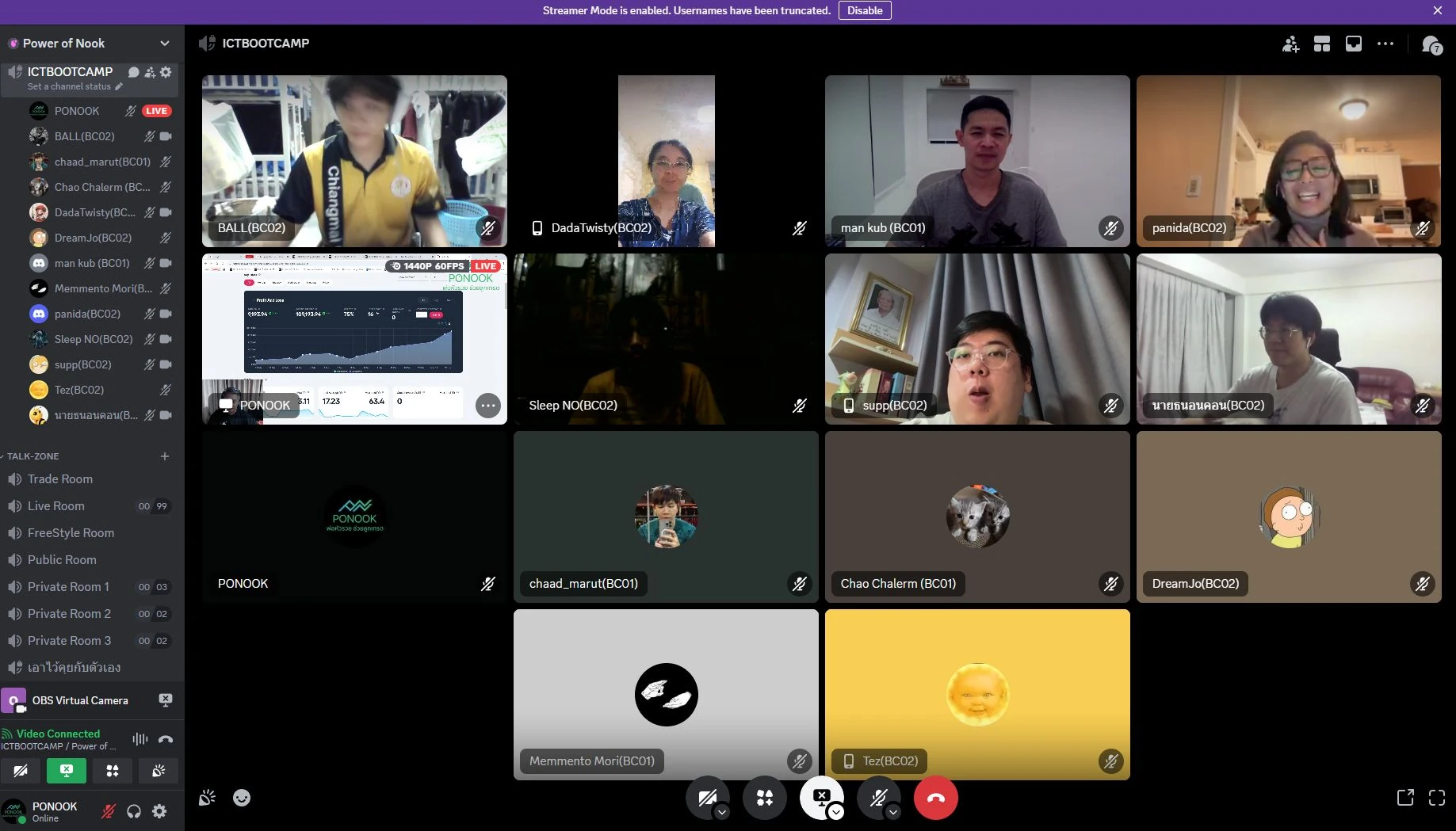 บรรยากาศการเรียน Ponook